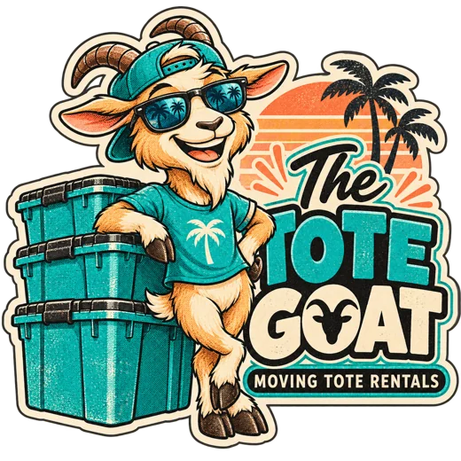 The Tote Goat retro sticker artwork